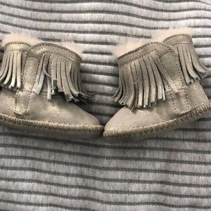 Metallic gold baby Ugg Boots